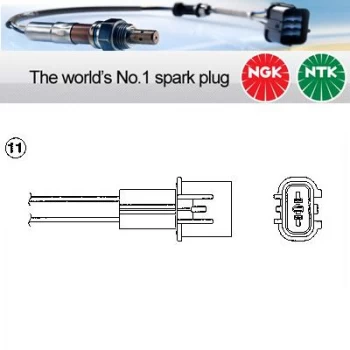 Image of 1x NGK NTK Oxygen O2 Lambda Sensor OZA428-E3 OZA428E3 (0121)