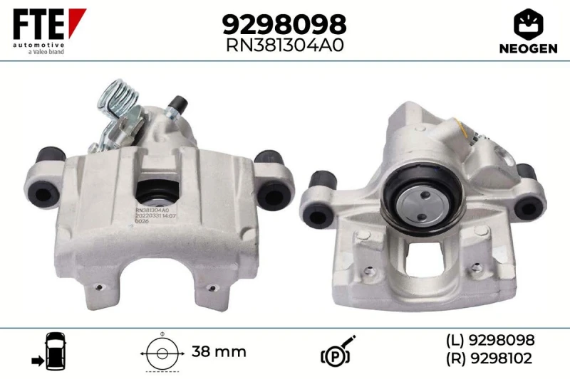 Image of Brake caliper FTE 9298098