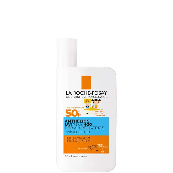 image of La Roche-Posay Anthelios UVMune 400 Dermo-Pediatrics Kids Ultra Light Invinsible Fluid SPF 50+ 50ml