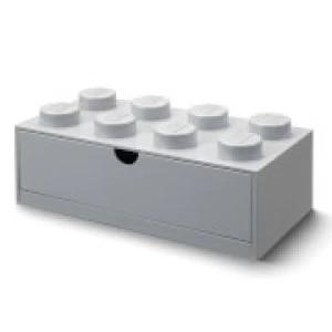 image of LEGO Storage Desk Drawer 8 - Grey