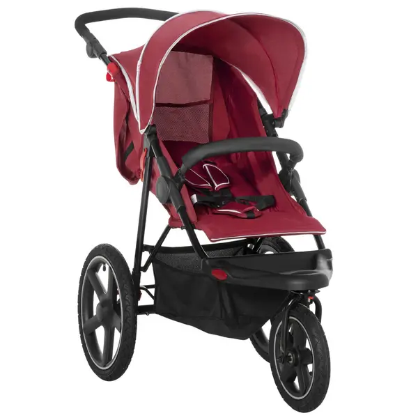 image of Lightweight Running Pushchair with Fully Reclining From Birth to 3 Years