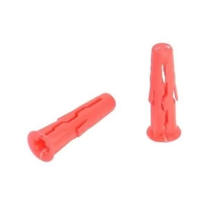 Image of Rawlplug Red UNO Plugs 6 x 28mm (Card 48)