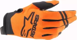 Alpinestars Radar Motocross Gloves, black-orange, Size 2XL, black-orange, Size 2XL