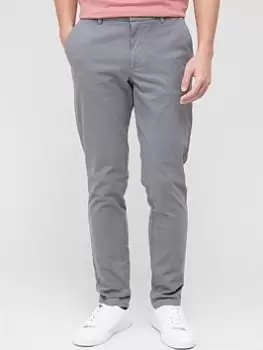 image of BOSS Kaito1 Slim Fit Chino - Dark Grey, Size 44=Uk28In, Inside Leg Regular, Men