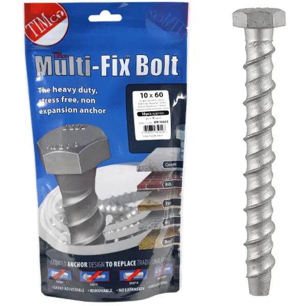Image of Multi Fix Bolt Hex Head Concrete Screws MF1060B Diameter: 10mm