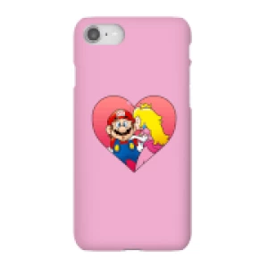 image of Nintendo Super Mario Peach Kiss Phone Case - iPhone 8 - Snap Case - Gloss