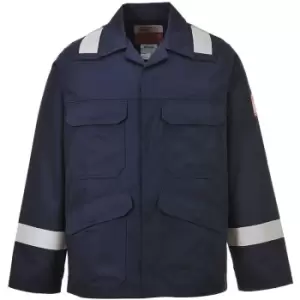 Image of Portwest FR25NAR4XL - sz 4XL Bizflame Plus Jacket - FR25 Navy - Navy
