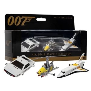 Image of Corgi James Bond Collection (Space Shuttle, Little Nellie, Lotus Esprit) Diecast Models