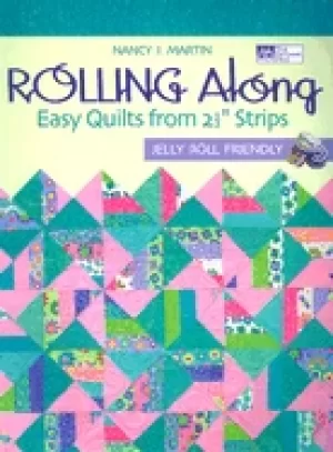 Image of rolling along easy quilts from 2 strips