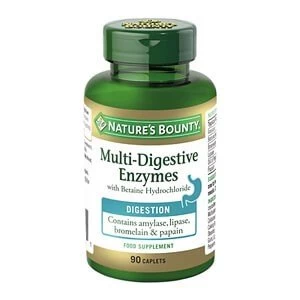 Image of Natureamp39s Bounty Multi Digestive Enzymes with Betaine Hydrochloride 90 Caplets