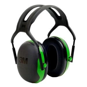 image of 3M PELTOR X1A Headband Ear Defender Headset SNR27 BlackGreen