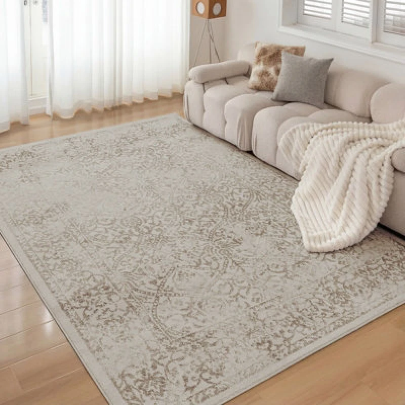 Image of Livabliss Vintage Oriental Boho Tan/ivory Hazel Area Rug 120 X 170 Cm - Easy Care, Non Shedding, Ideal For Living Room & Bedroom