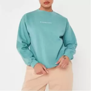 Image of Missguided Washed Sweat - Green