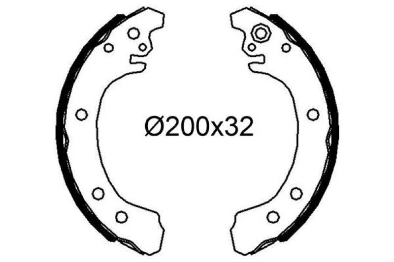 Image of VALEO Brake Shoe Set VALEO 564339