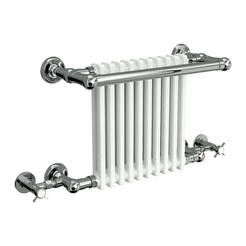 Image of Bathroom Kingdom Camden White Traditional Heated Towel Rail 505x770 White Unisex
