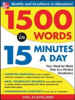 Image of 1500 Words in 15 Minutes a Day by Ceil Cleveland Book
