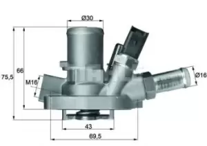 Image of Car TI-147-80 70808602 by MAHLE Original