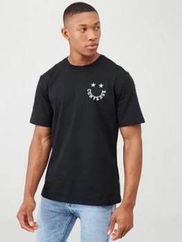 image of Converse Happy Face Graphic Tee - Black Size M Men