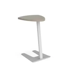 Image of Social Spaces Buddy Laptop Table with Black Frame and Shield Top - White