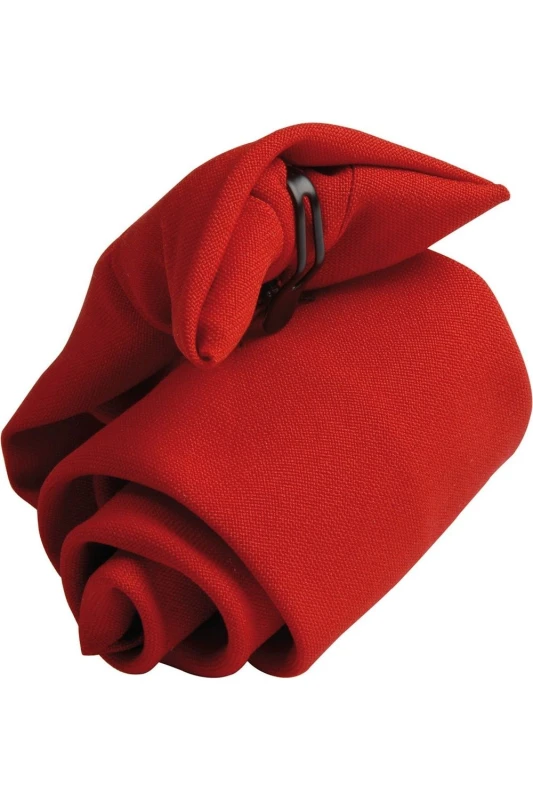 Image of Premier Clip-On Tie in Red Red Unisex One Size