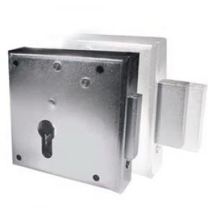 image of AMF Gate Lock Heavy Duty Rim Deadlock for Gates and Doors