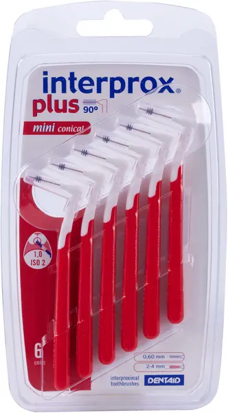 Image of Interprox Plus Mini Conical Interdental Brushes 6Pcs