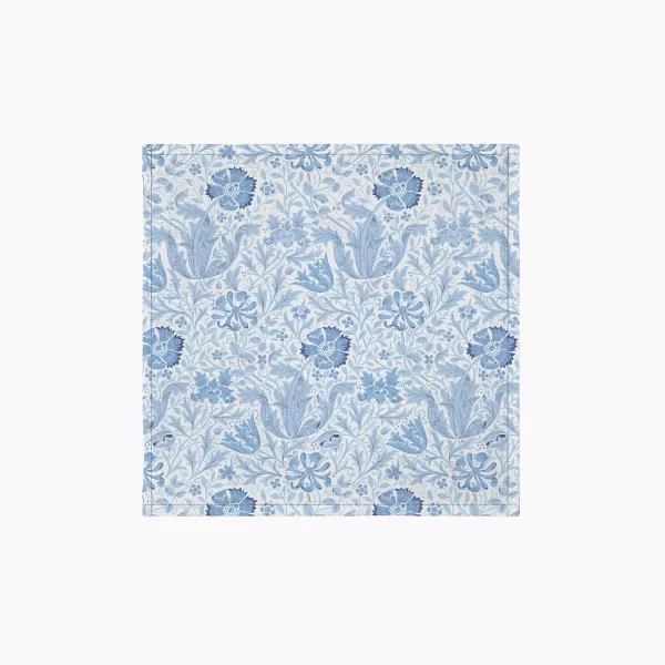 Image of William Morris Compton Pack Of 4 Napkins Blue