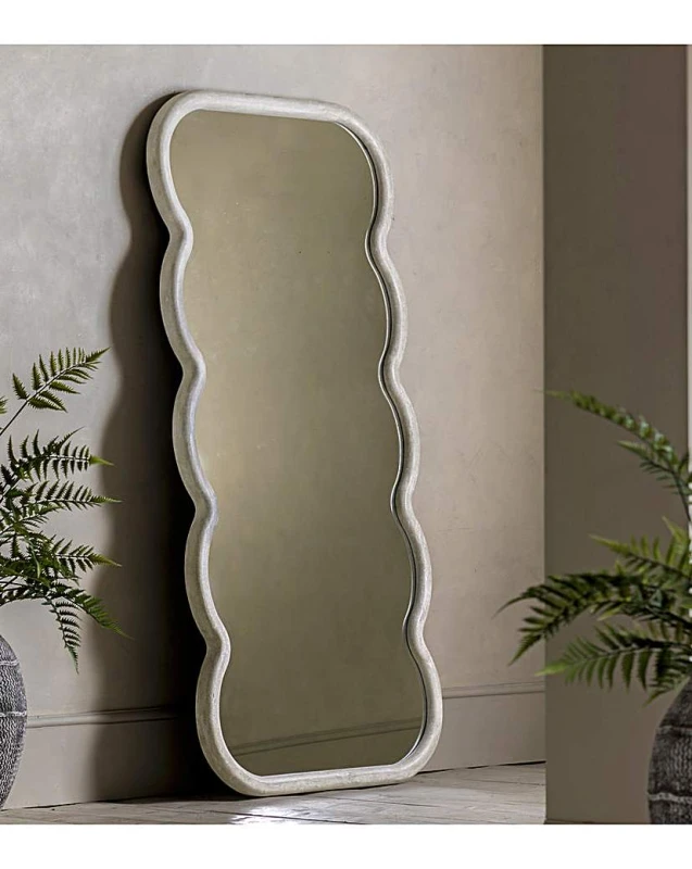 Image of Arber Wavy Rectangle Full Length Leaner Mirror