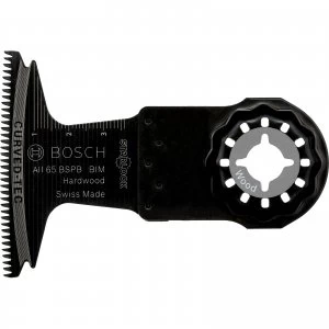 Image of Bosch AII 65 BSPB Hard Wood Starlock Oscillating Multi Tool Plunge Saw Blade 65mm Pack of 1