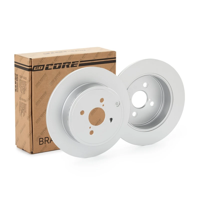 Image of goCORE GCH20280 Brake disc Rear Axle, Solid, Cast Iron, Coated, without bolts/screws Cast Iron Brake Disc (82)