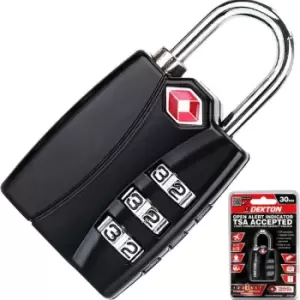 image of Dekton - 3 Digit tsa Accepted Combination Security Padlock Safe Luggage Gym Lock