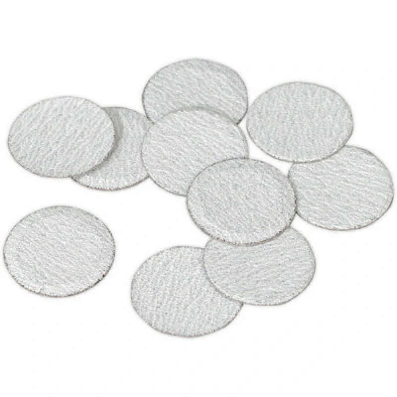 Image of Loops 10 PACK - 75mm Hook & Loop Mini Sanding Discs - 60 Grit Aluminium Oxide Sheet Multi