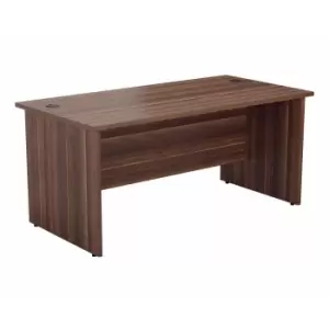 Image of TC Office Rectangular Desk with Panel End Legs 1200 x 800mm, Dark Walnut