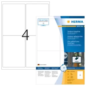 Image of HERMA 9539 self-adhesive label Rectangle White 160 pc(s)