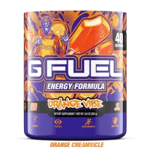 image of G Fuel Orange Vibe Tub (40 Servings) Elite Energy and Endurance Formula