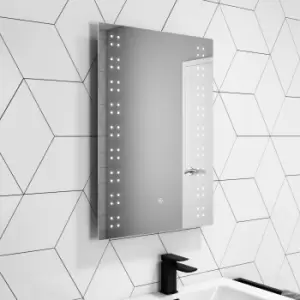Image of Rectangular LED Bathroom Mirror with Demister 500 x 700mm - Leo