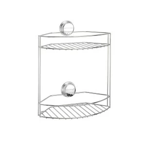 Image of Croydex Stick N Lock 2 Tier Storage Basket