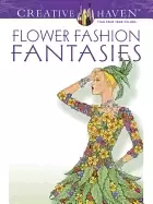 Image of dover publications flower fashion fantasies