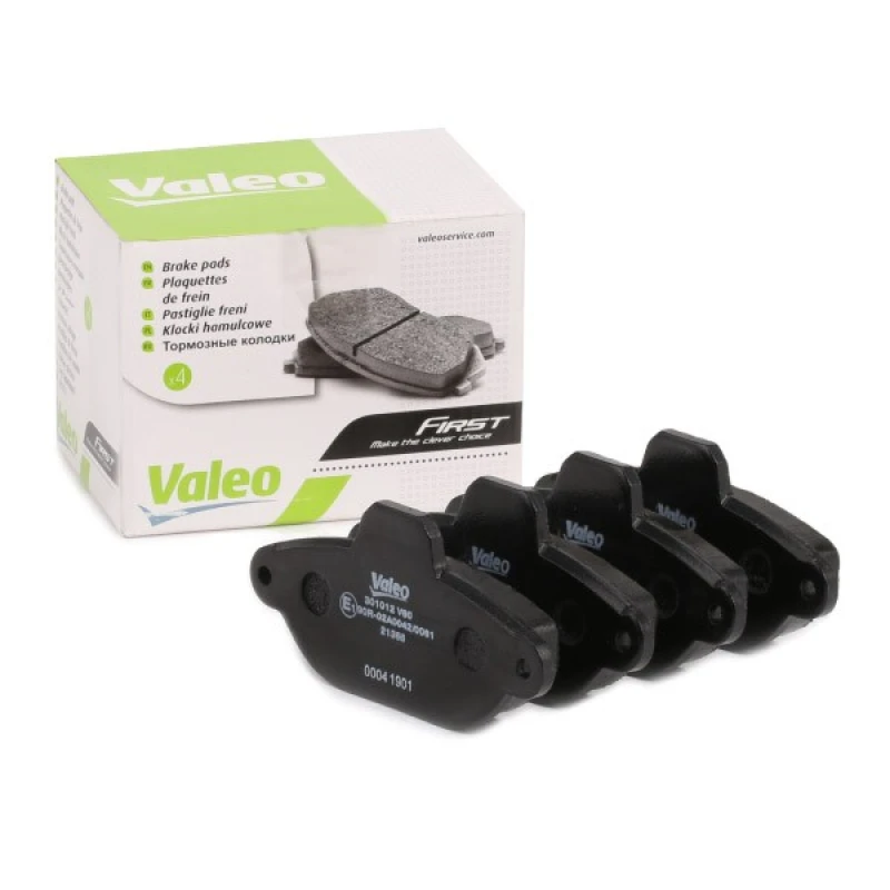 Image of VALEO 301012 Brake pad set Front Axle, without integrated wear sensor, FIRST, without anti-squeak plate Brake Pad Set,disc brake (402)