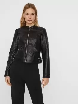 image of VERO MODA Short Coated Jacket Women Black