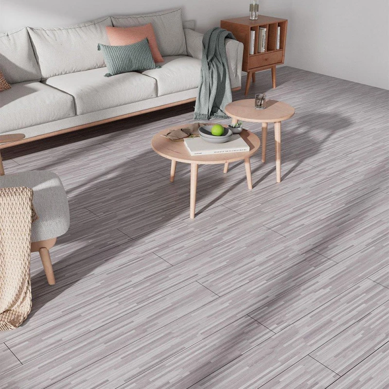 Image of LIFE IDEAS Rustic Wood Grain Self-adhesive PVC Flooring Floor Tiles One size Grey 72350902000