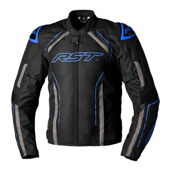 Image of RST S-1 Jacket Black Grey Blue Size 42
