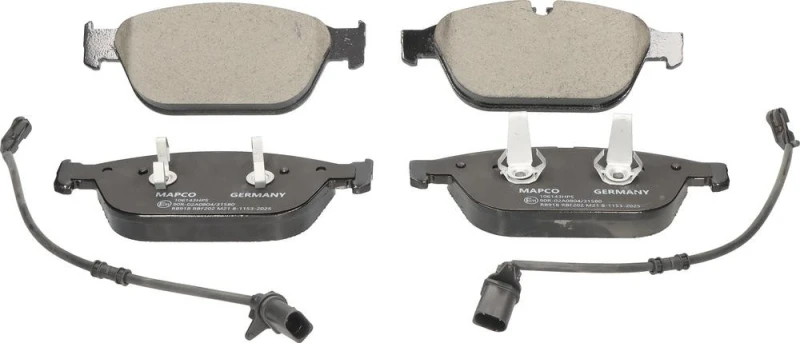 Image of MAPCO 106143HPS Brake pad set Front Axle, incl. wear warning contact Brake Pad Set,disc brake (402)