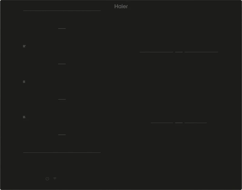 Image of Haier HAMTB56IRB1S 65cm Induction Hob - Black Glass