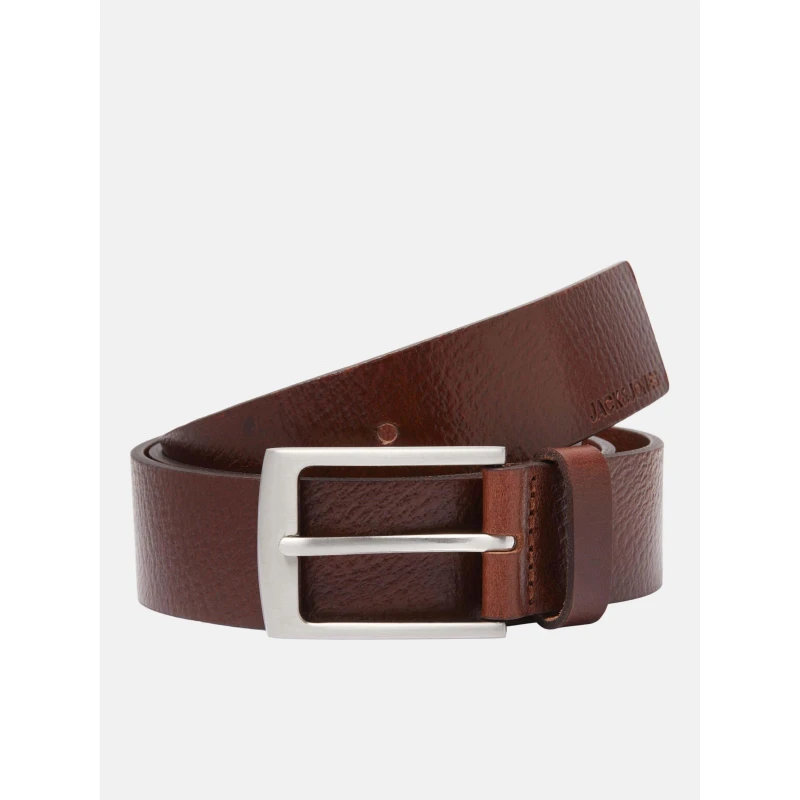 Image of Jack and Jones Mens Leather Belt Brown Stone male 95