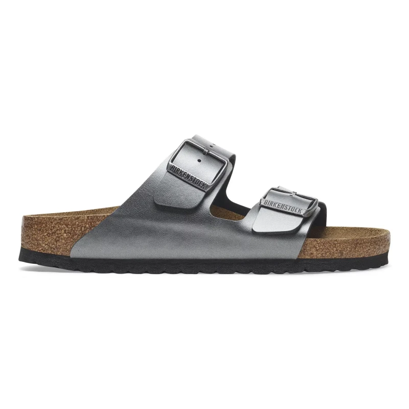 Image of Birkenstock Womens sandals Birkenstock Arizona Birko-Flor Gris Female 37 Etroit
