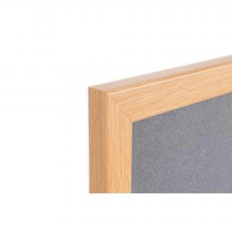 Image of Bi-Office Earth Prime Felt Noticeboard 1200x900mm Grey Oak MDF Frame FB1442233