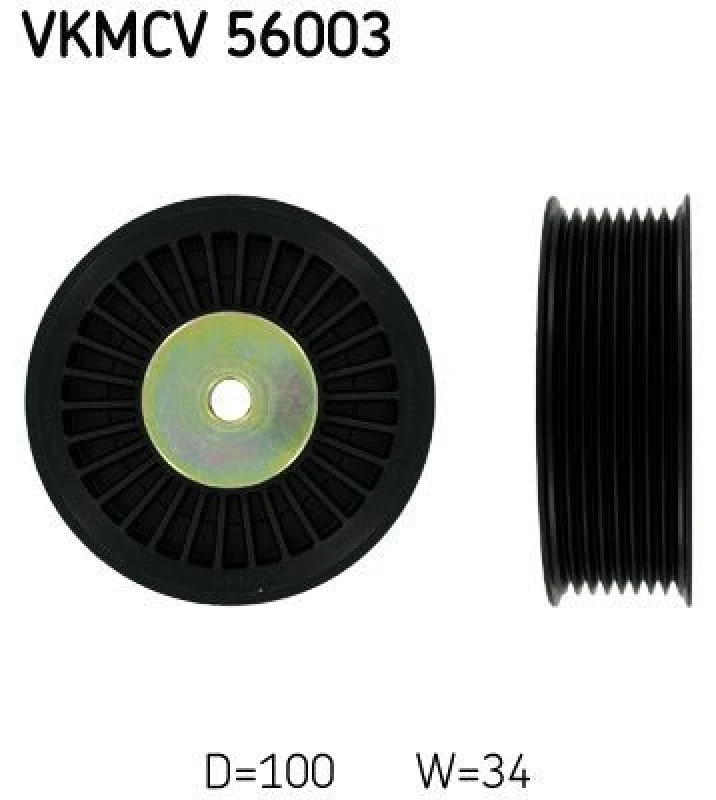 Image of SKF Deflection / guide pulley, V-ribbed belt SKF VKMCV 56003