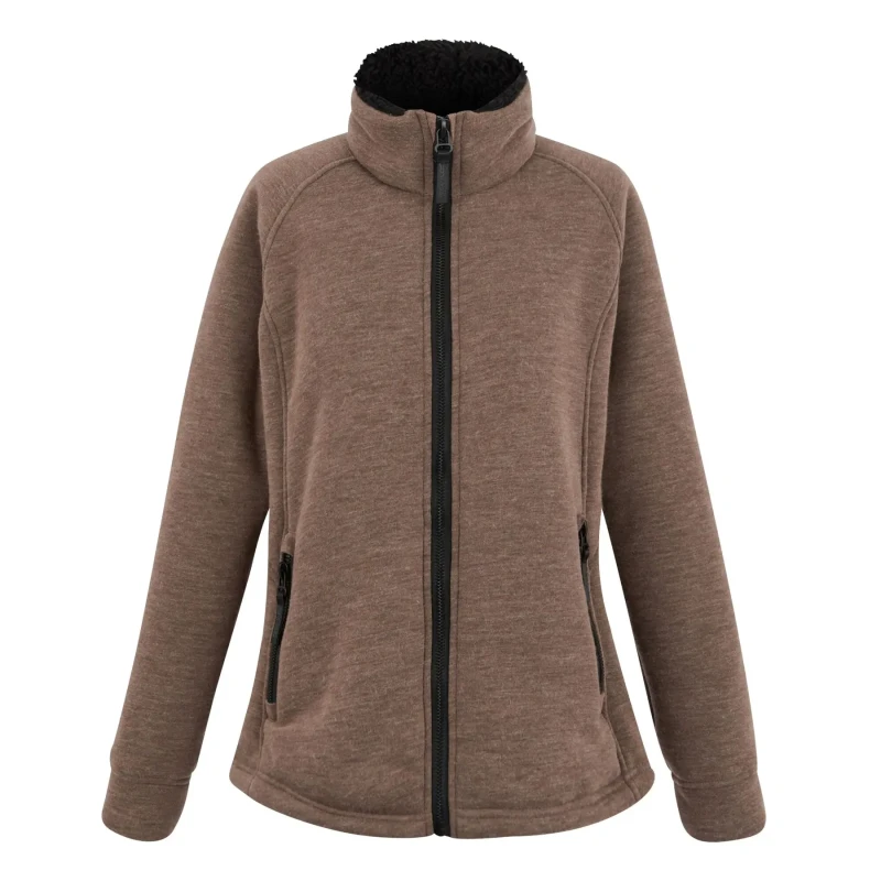 Image of Womens zipped fleece Regatta Emilde Marron Female 40