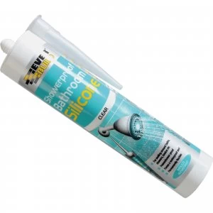 Image of Everbuild Showerproof Bathroom Silicone Clear 300ml